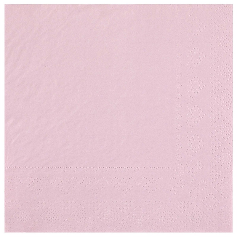 Light Pink Large Compostable Lunch Paper Party Napkins, 25 Count
