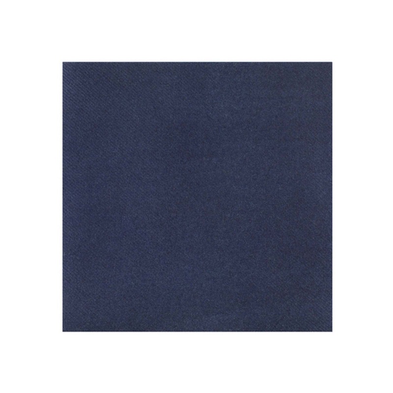Navy Blue Small Compostable Beverage Paper Party Napkins, 25 Count