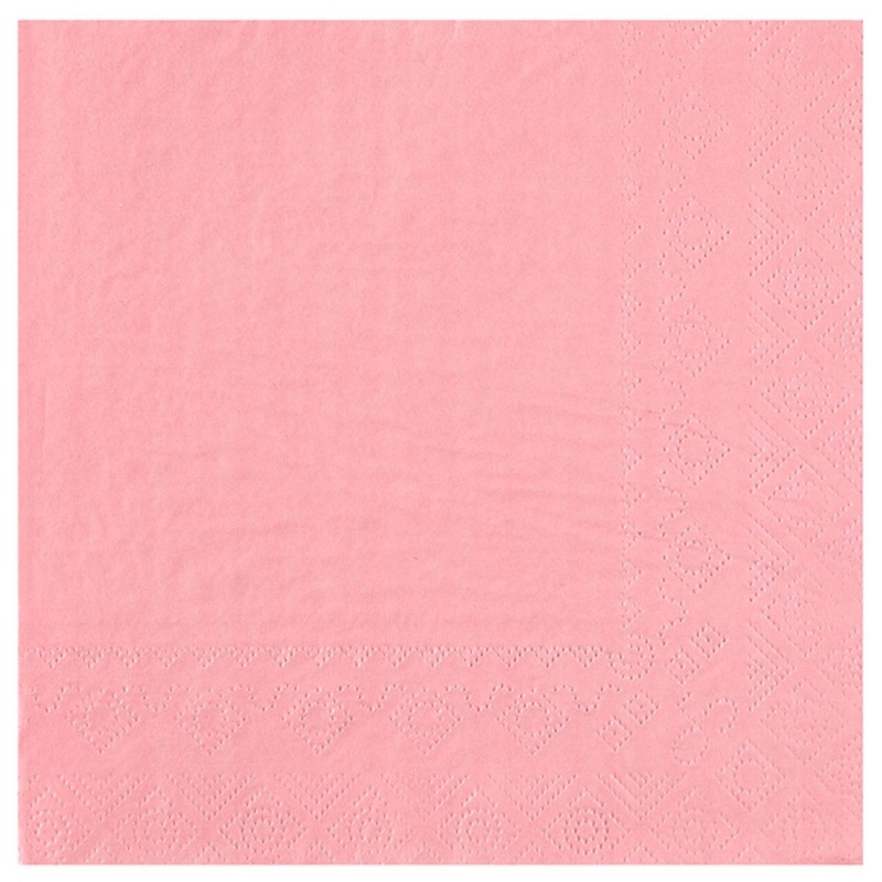 Pink Large Compostable Lunch Paper Party Napkins, 25 Count