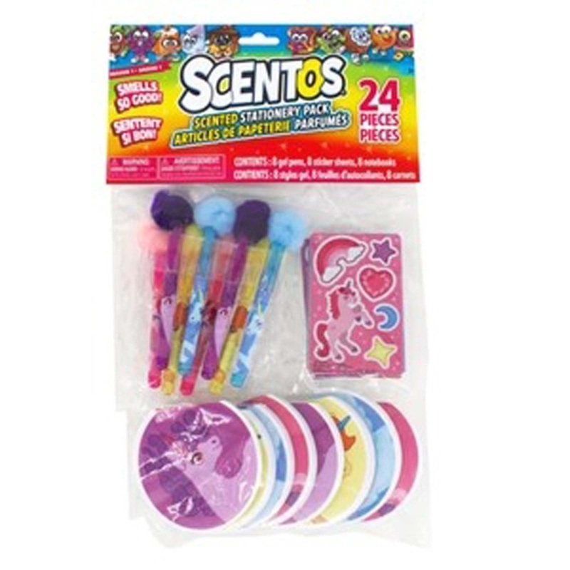 Scentos Unicorn Stationary Trend Bag, 24 Count