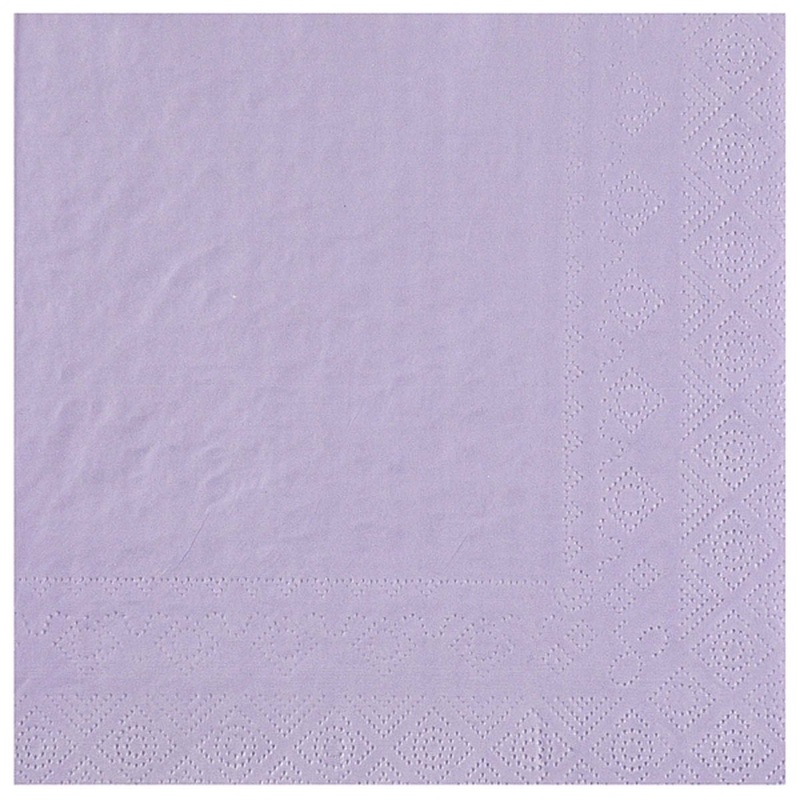 Violet Large Compostable Lunch Paper Party Napkins, 25 Count