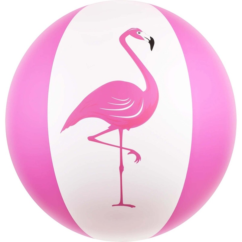 Pink Flamingo Jumbo Beach Ball, 1 Count