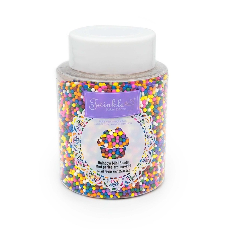 Twinkle Rainbow Mini Beads, 120g, 1 Count