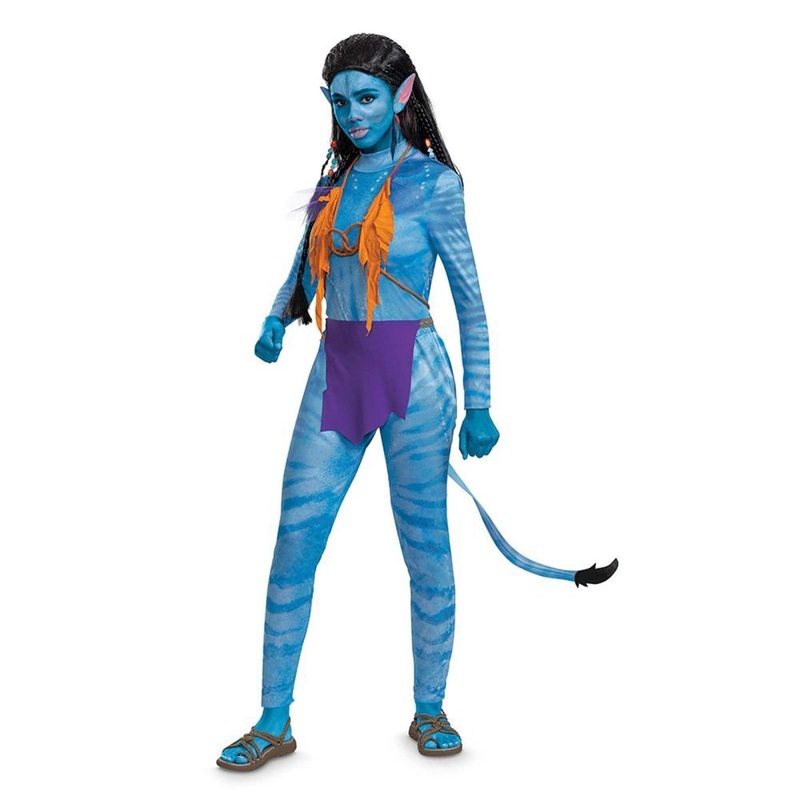 Avatar Neytiri Jumpsuit Costume for Adults, Blue Jumpsuit S