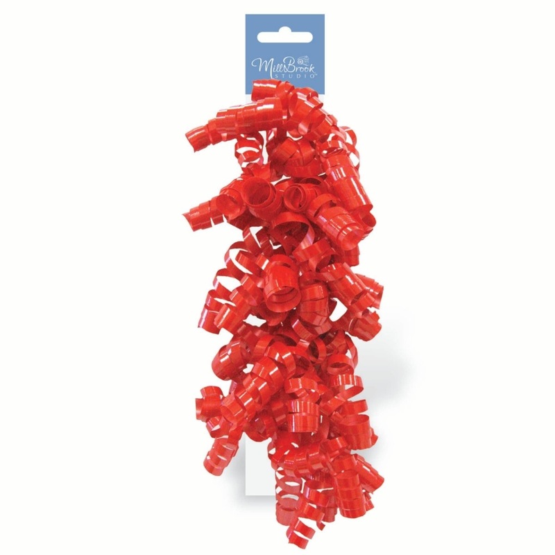 Red Swirl Gift Bow, 1 Count