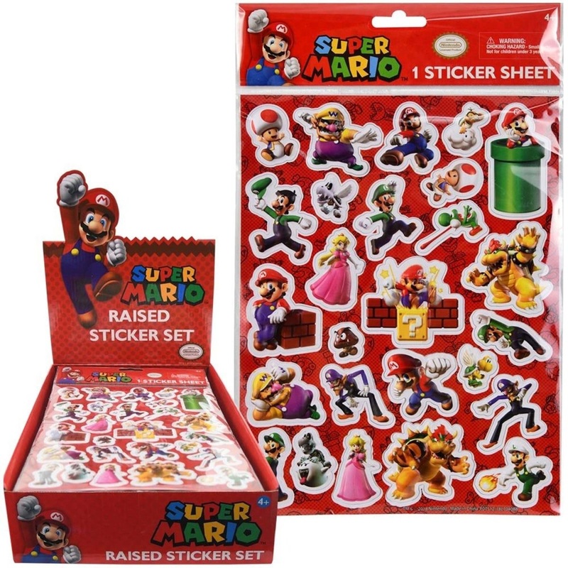 Super Mario Sticker Sheets, 1 Count