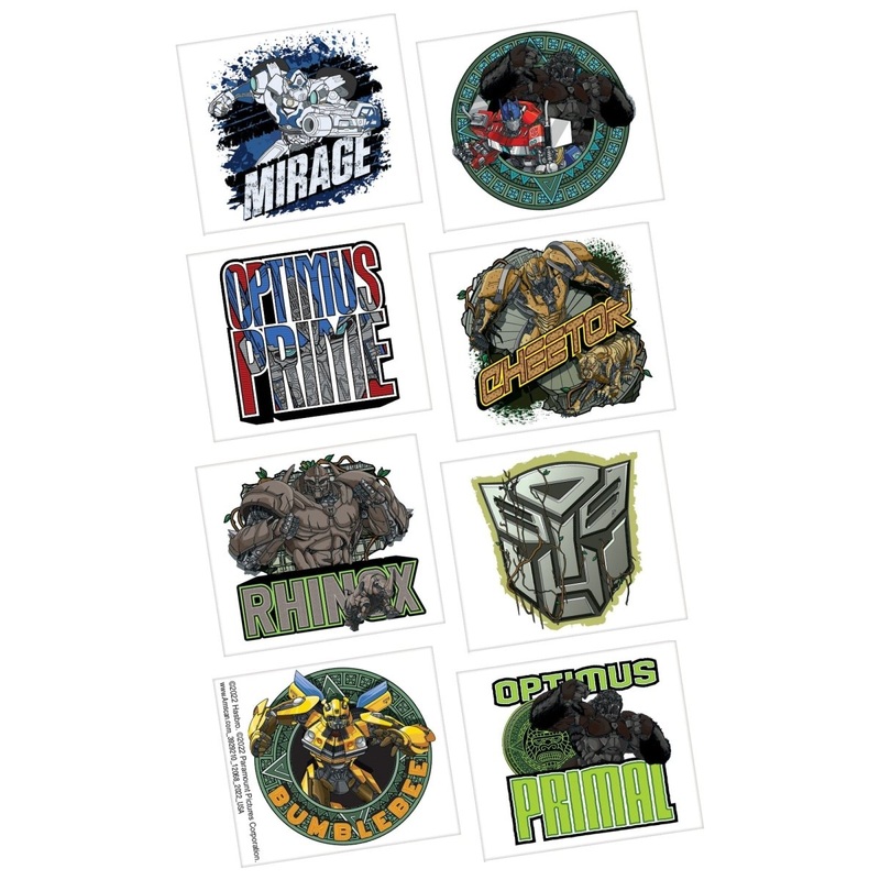 Transformers: Rise of the Beasts Tattoo Favour, 8 Count