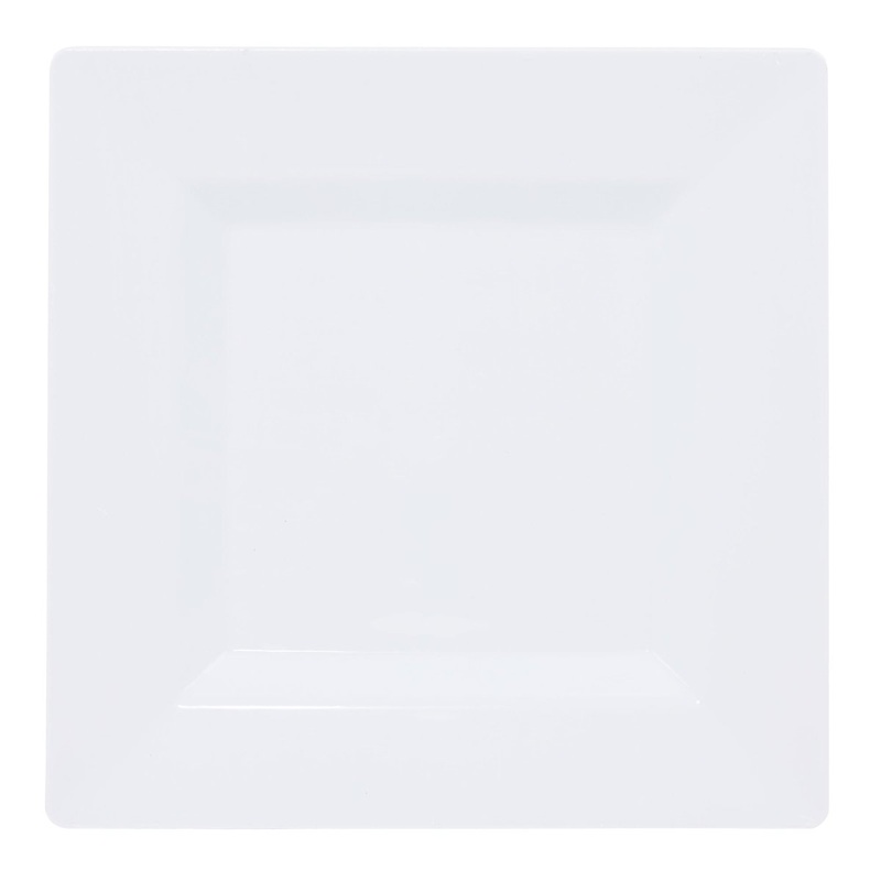 White Square Plates, 9 Inches, 8 Count