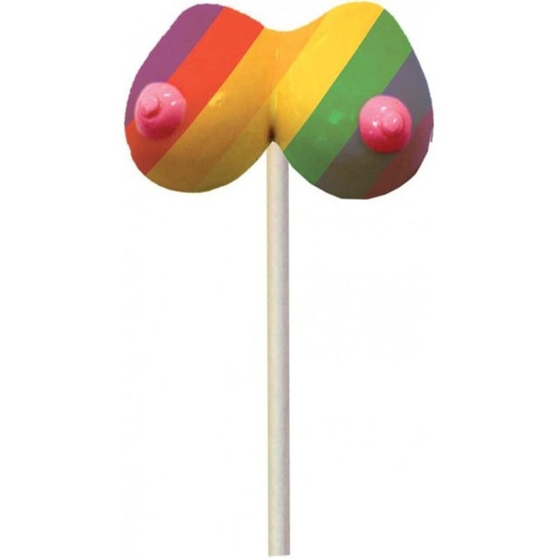 Bachelorette Party Rainbow Boobie Pops, 1 Count