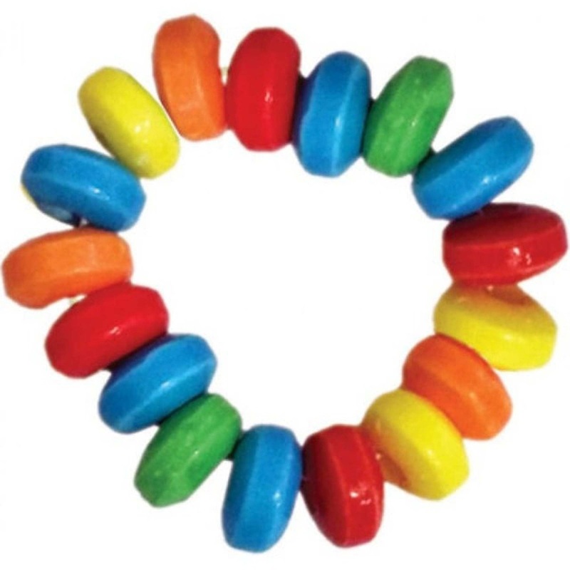 Bachelorette Party Rainbow Candy Cock Ring, 1 Count