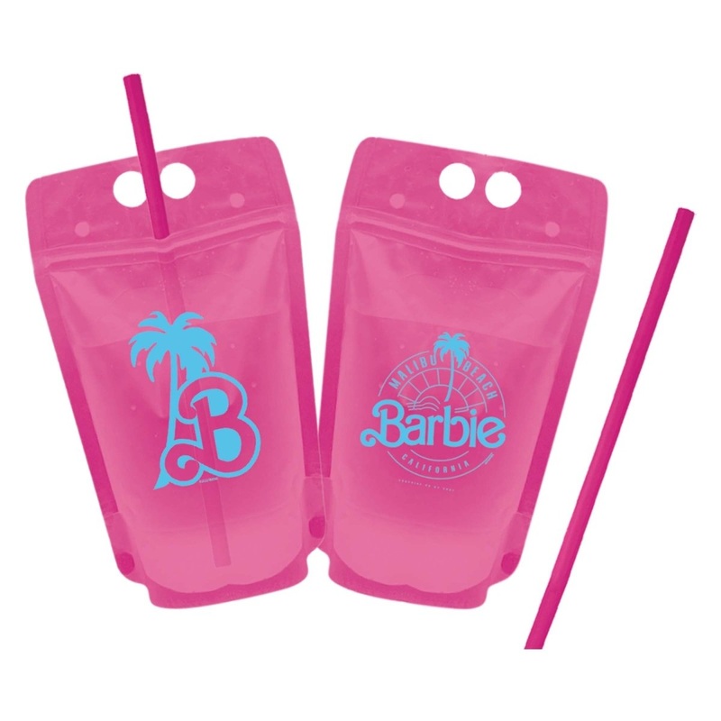 Barbie Malibu Beach Birthday Drink Pouch, 8 Count