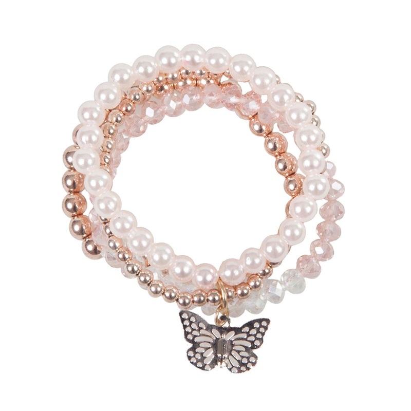 Blush Crush Butterfly Bracelet Set for Kids, 1 Count
