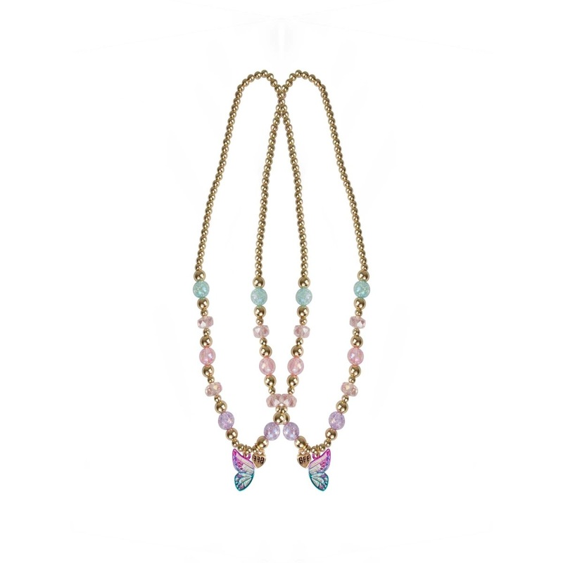 Butterfly Wishes BFF Necklaces for Kids, 2 Count