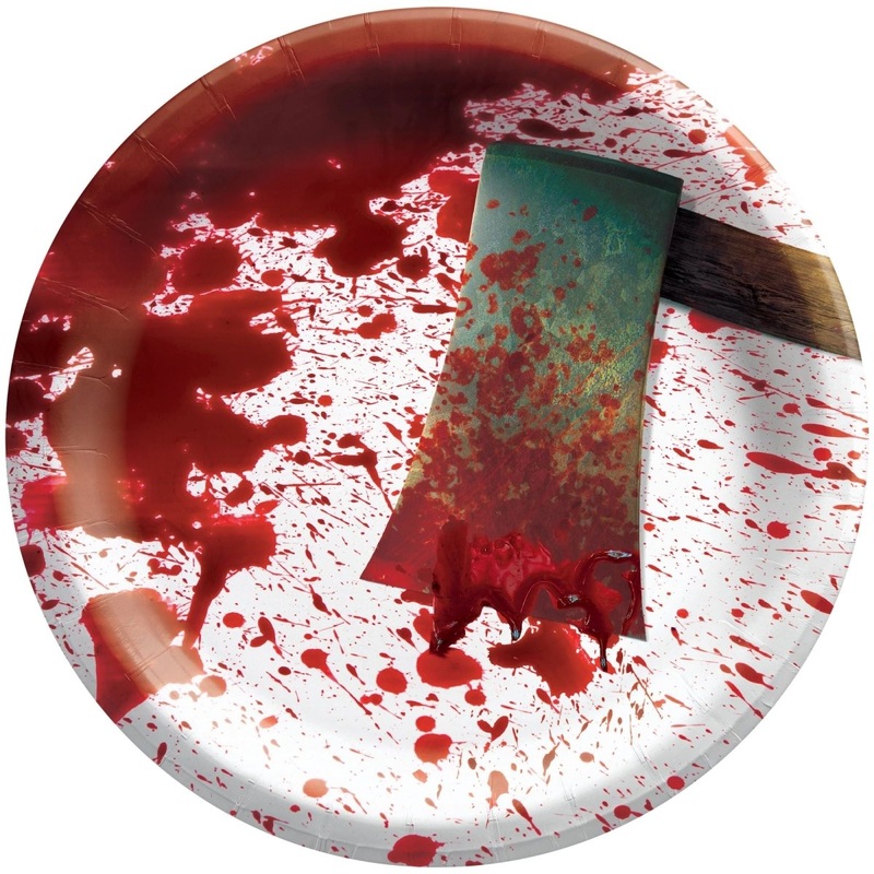 Get Axed Large Round Lunch Paper Plates, 10 Inches, 20 Count