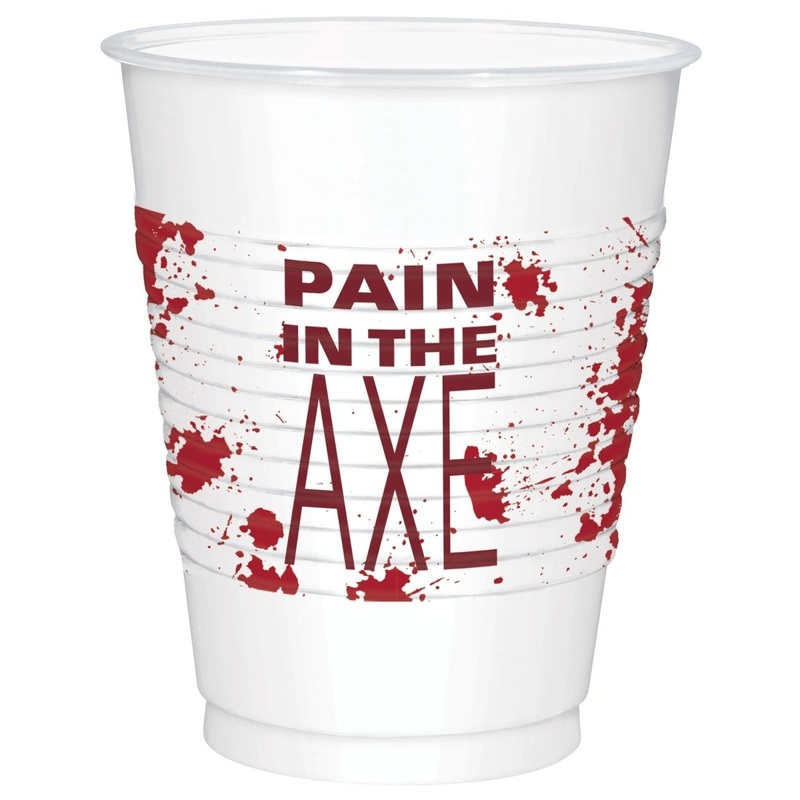 Get Axed Party Plastic Cups, 16 Oz, 25 Count