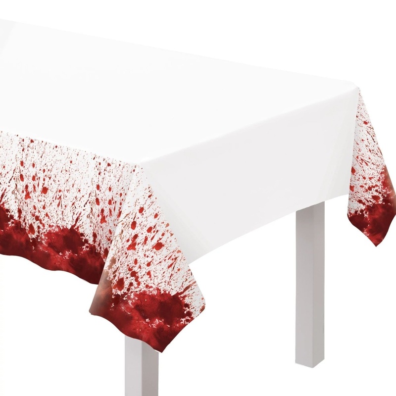 Get Axed Rectangular Plastic Table Cover, 54 x 102 Inches, 1 Count