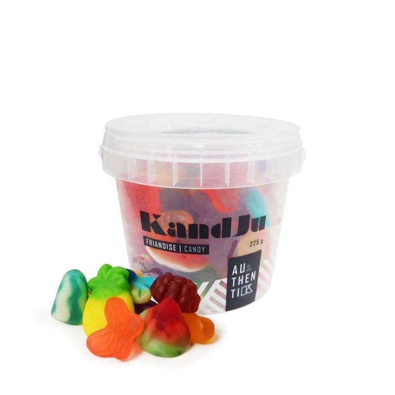 KandJu Gummi Mix Candy Bucket, 225g, 1 count