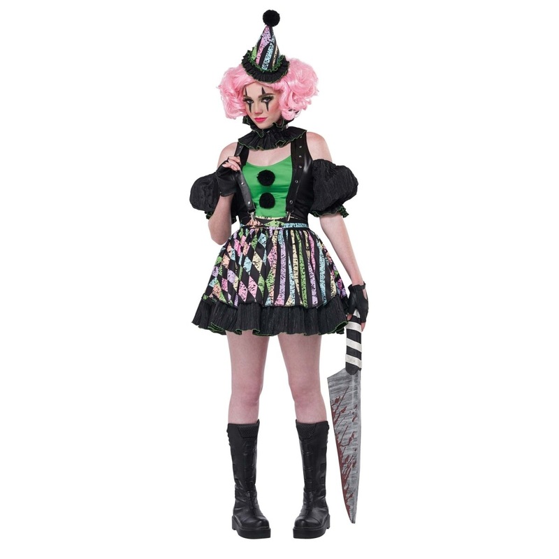 Sweet but Psycho Clown Costume for Adults XS