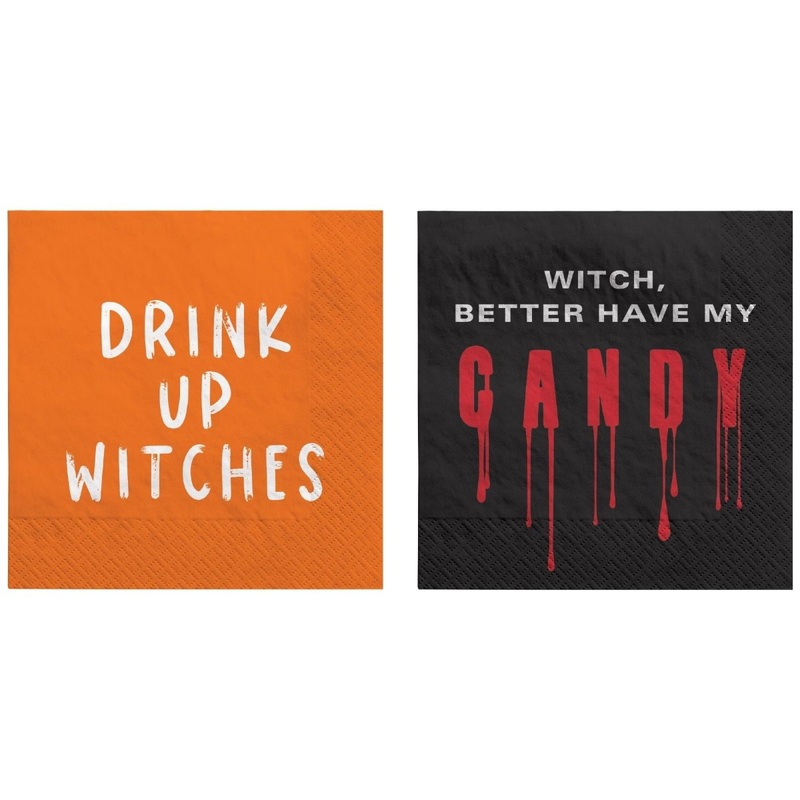 Wicked Haunting Multi-Pack Small Beverage Napkins, 16 Count