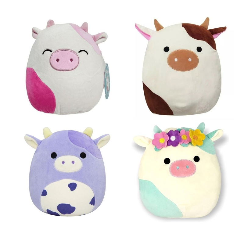 Cow Squishmallow Plush, 8 Inches, Assortment, 1 Count