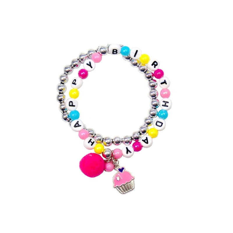 Happy Birthday Cupcake Bracelet for Kids, 1 Count