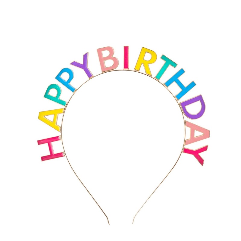 Happy Birthday Multicolored Headband for Kids, 1 Count