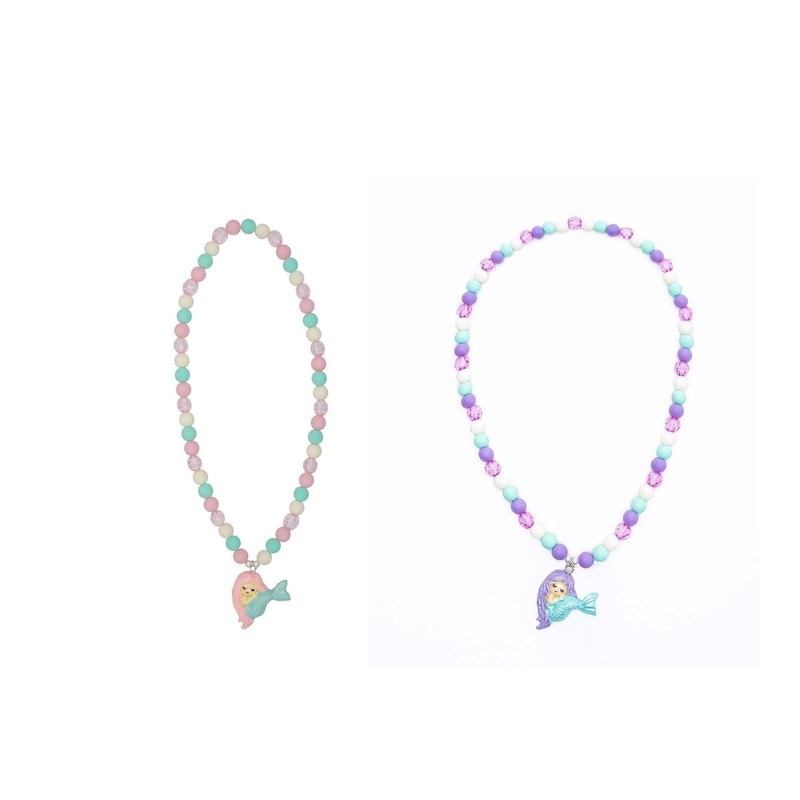 Matte Mermaid Necklace for Kids, Assortment, 1 Count