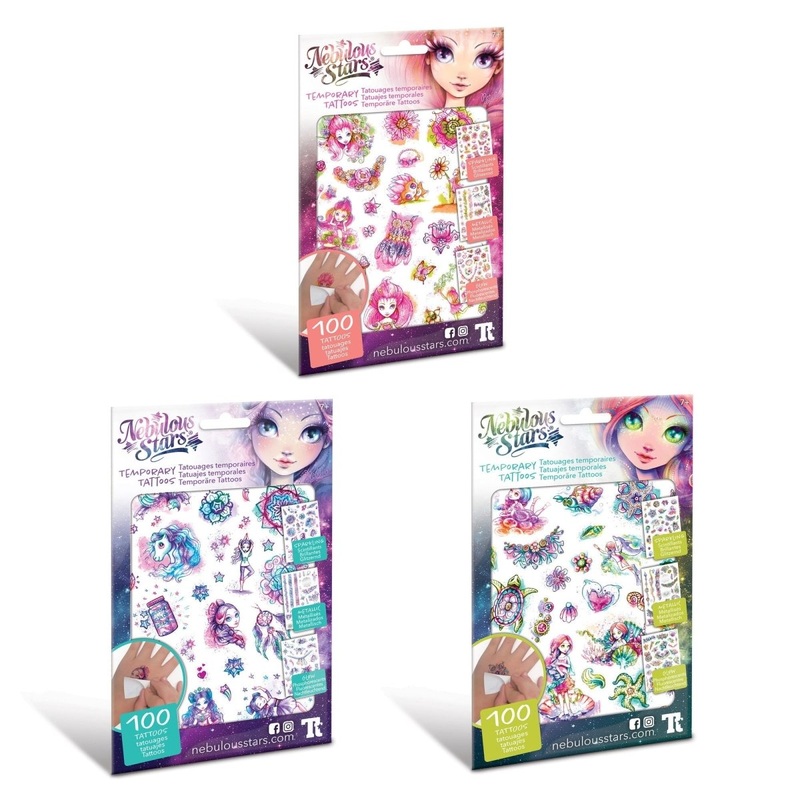 Nebulous Stars Temporary Tattoos, Assortment, 1 Count