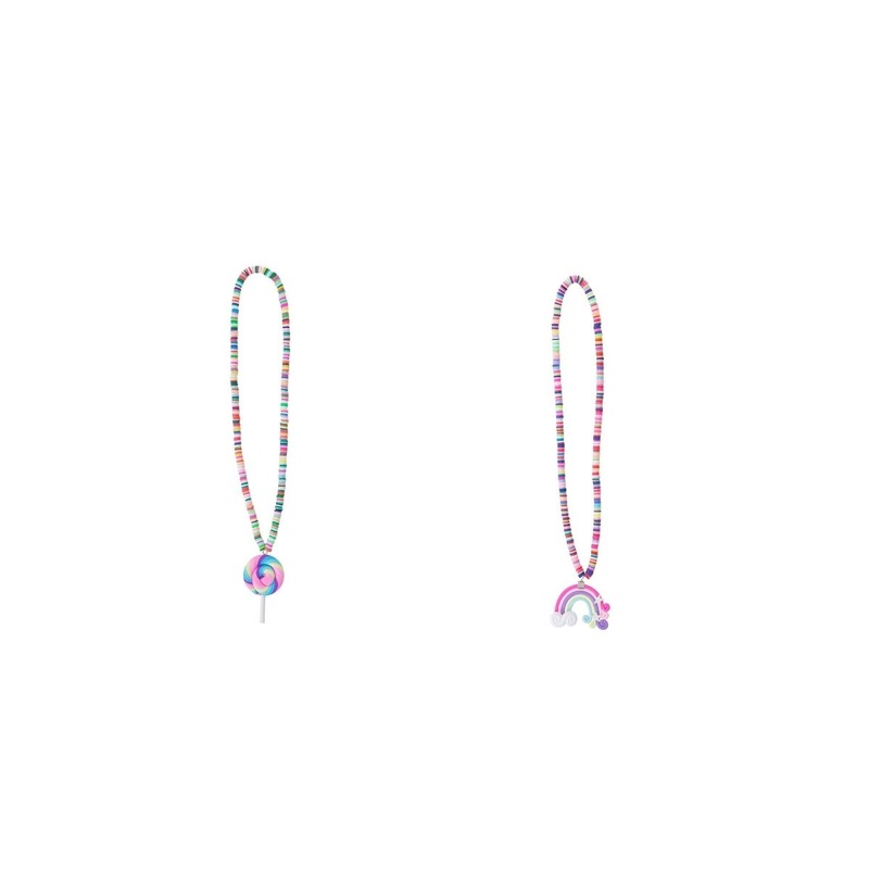 Rainbow Lolly Candy Necklace for Kids, Assortment, 1 Count