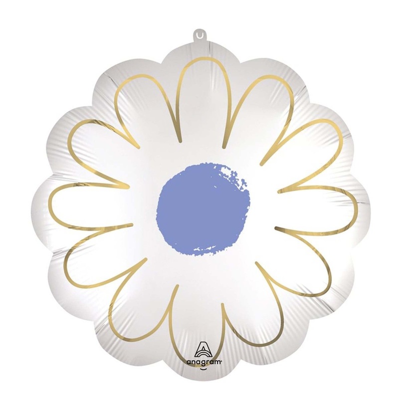 Satin Purple Daisy Supershape Foil Balloon, 21 Inches, 1 Count