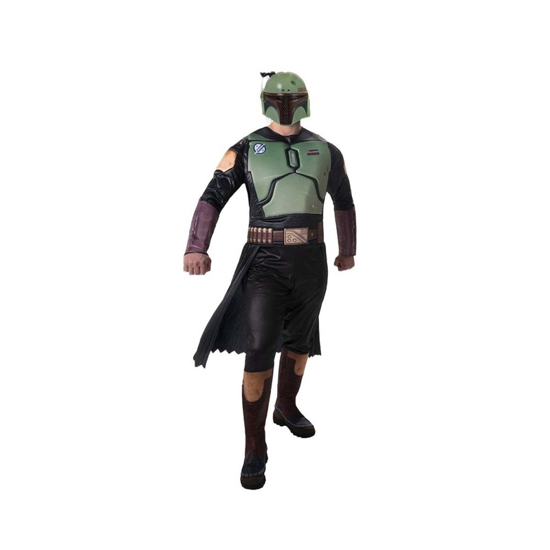 Star Wars Boba Fett Qualux Costume for Adults, Bounty Hunter Jumpsuit M