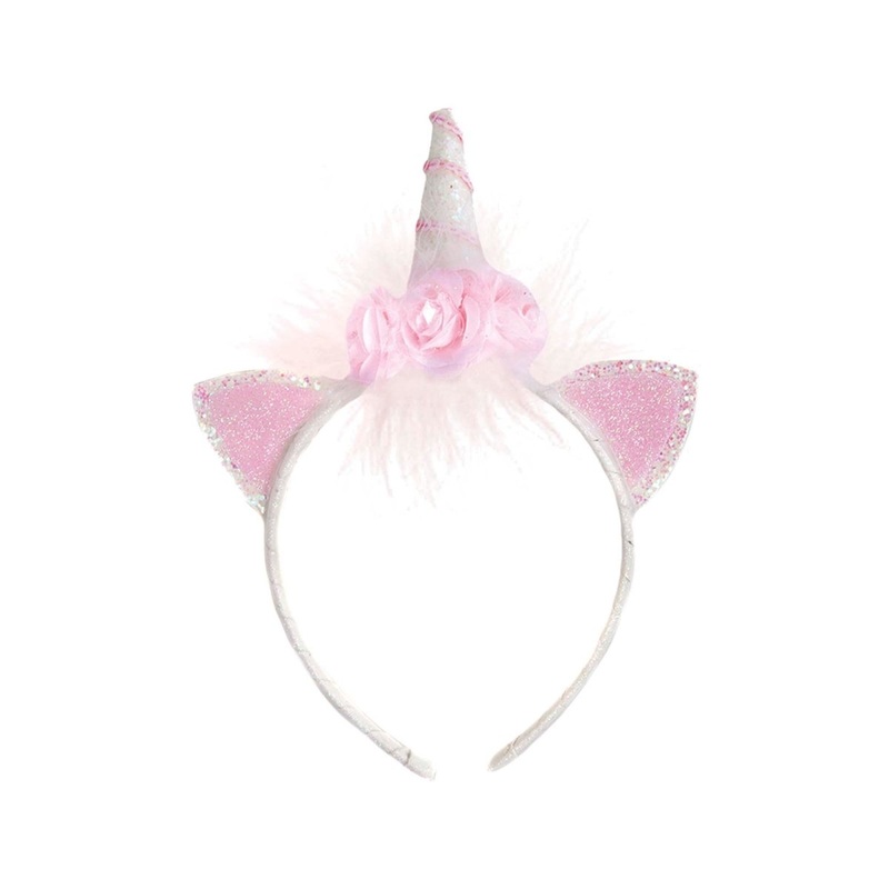 Unicorn Flower Headband, 1 Count