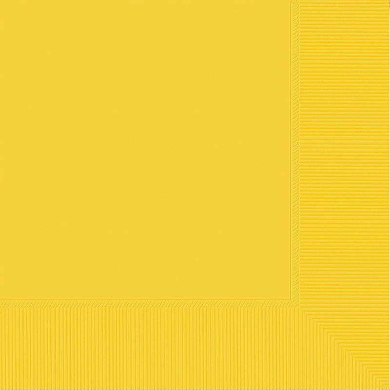 Yellow Sunshine Dinner Napkins Biodegradable , 40 Count