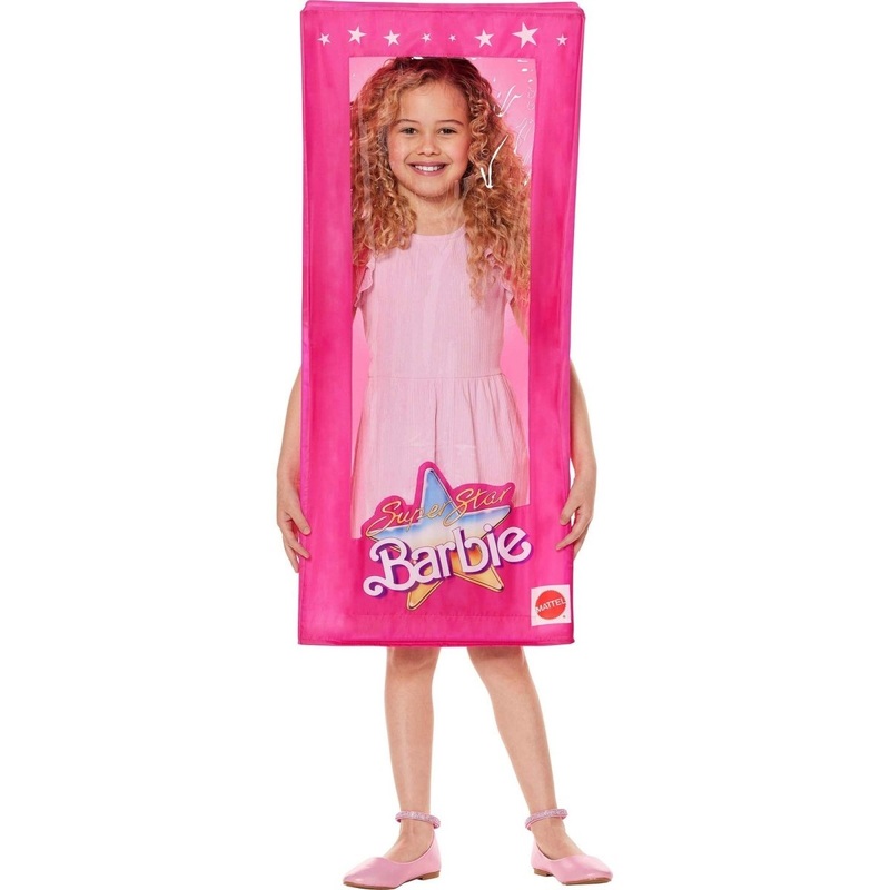 Barbie in a Box Costume for Kids, Pink Box One Size