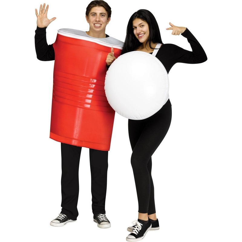 Beer Pong Couple Costume for Adults STD