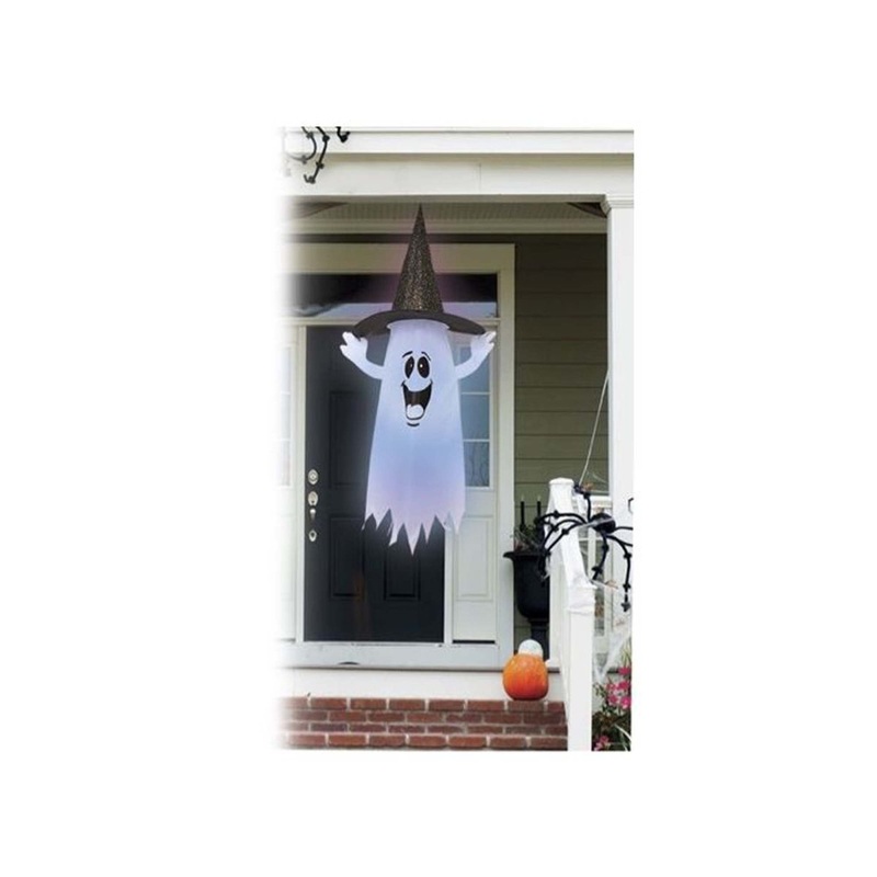 Light Up Ghost With Witch Hat, 60 Inches, 1 Count