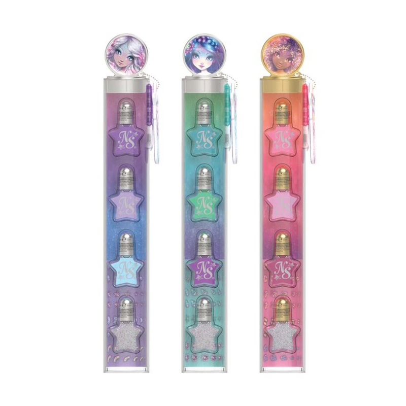 Nebulous Stars Nail Polish Set with Stickers , 1 Count