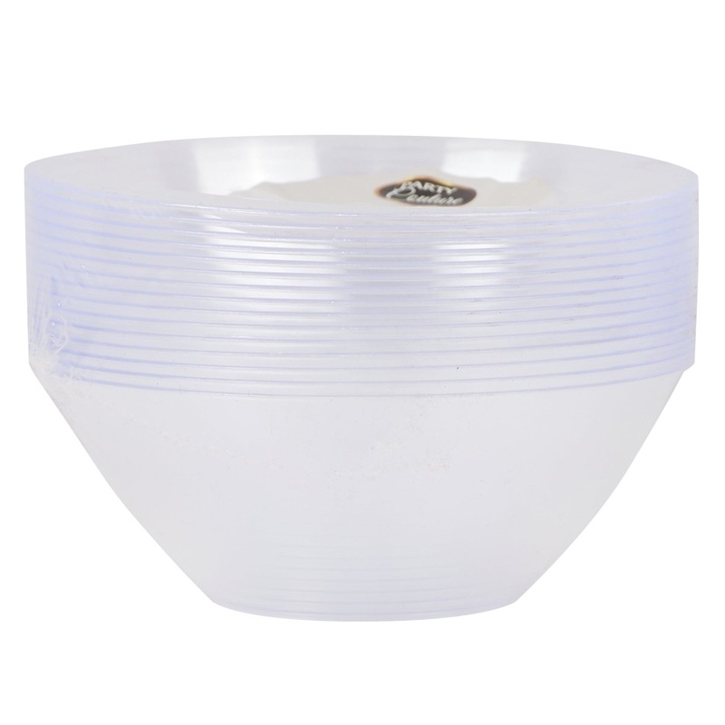 Plastic Clear Bowls, 6 Oz, 15 Count