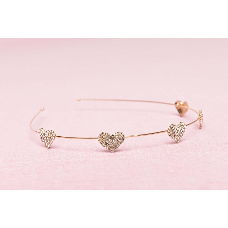 Rhinestone Heart Headband for Kids, 1 Count