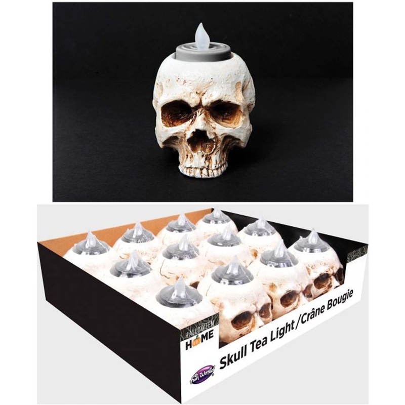 Skull Tealight, 1 Count