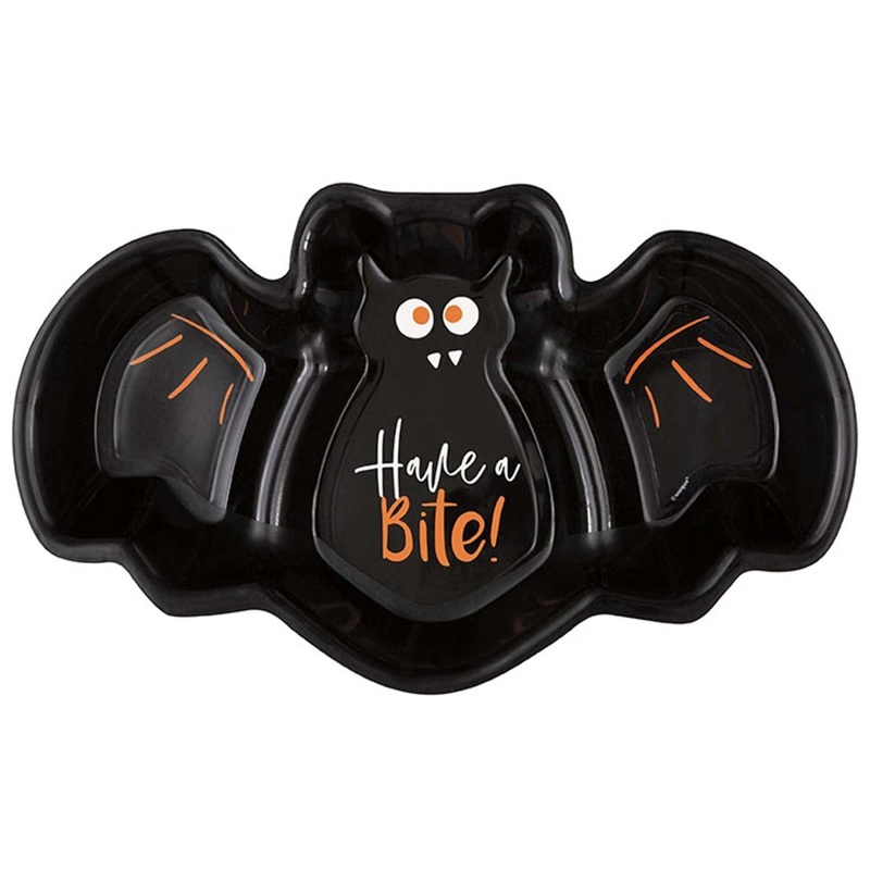Bats and Boos Bat Shaped Tray, 1 Count