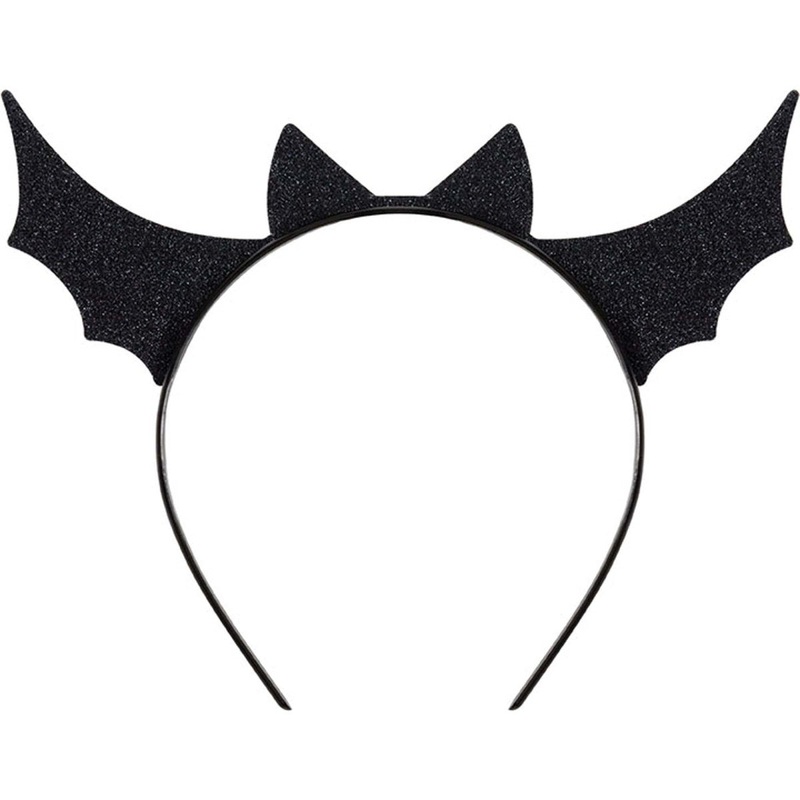 Bats and Boos Black Bat Headband, 1 Count