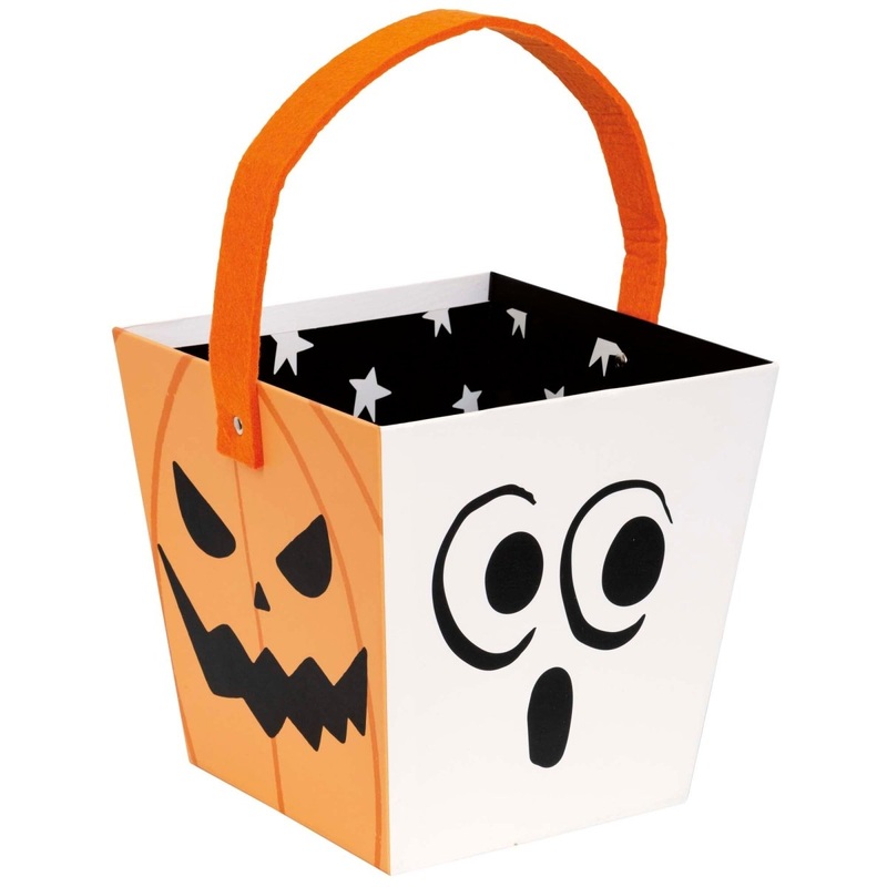 Bats and Boos Paper Bucket, 1 Count