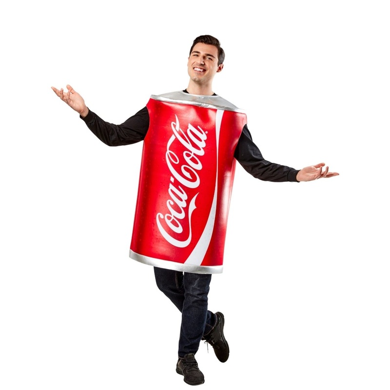 Can of Coca-Cola Costume for Adults One Size