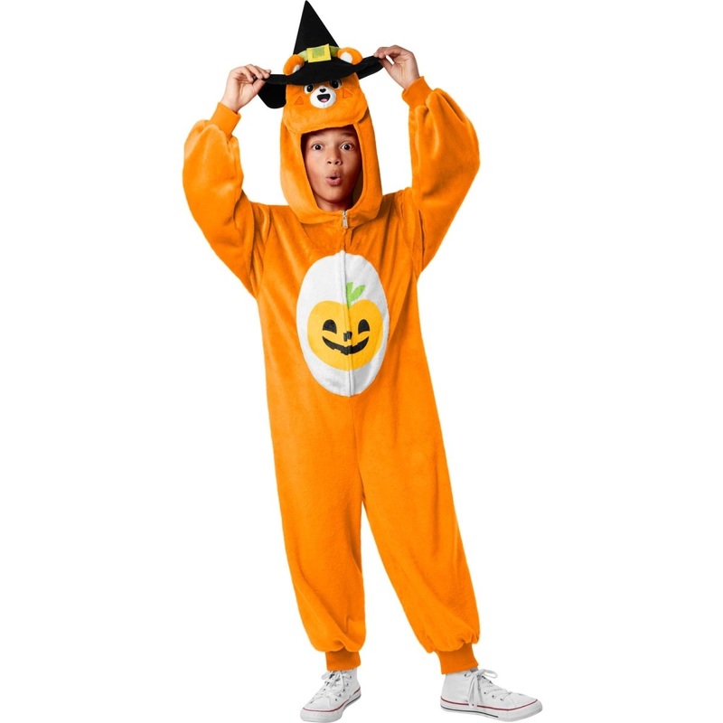 Care Bears Trick or Sweet Costume for Kids, Orange Jumpsuit with Hood XS