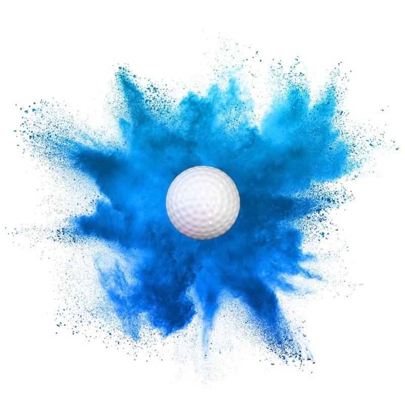 Gender Reveal Blue Powder Golf Balls, 2 Count