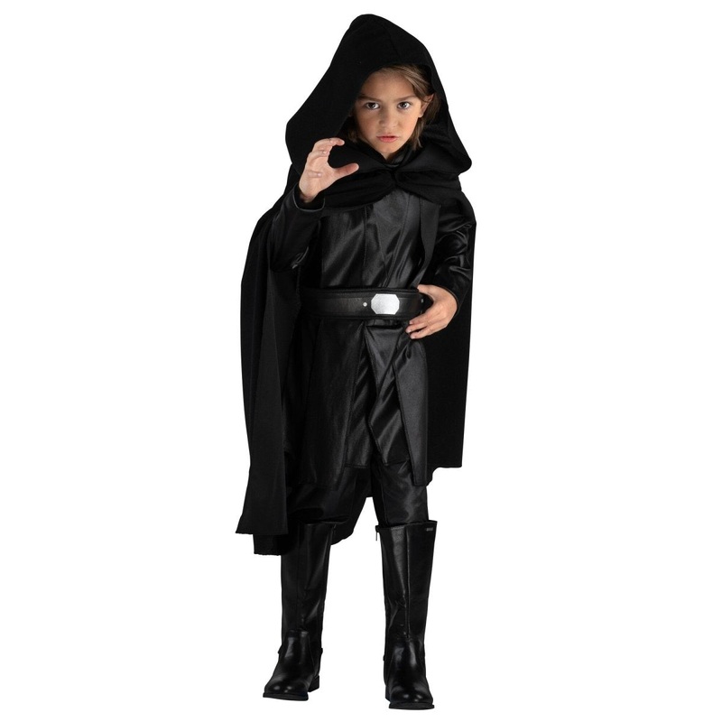 Star Wars Luke Skywalker Costume for Kids, Black Jumpsuit S