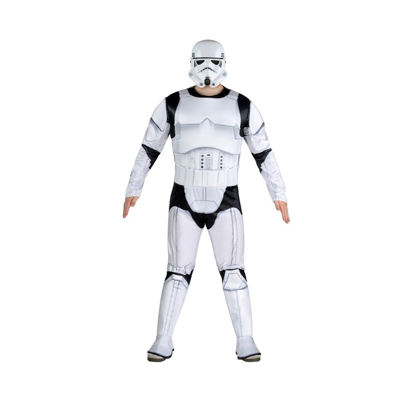Star Wars Stormtrooper Qualux Costume for Adults, Jumpsuit and Mask M