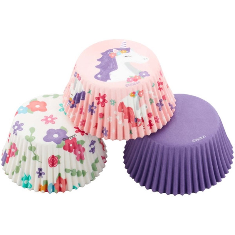 Unicorn Cupcake Paper cups, 50 count