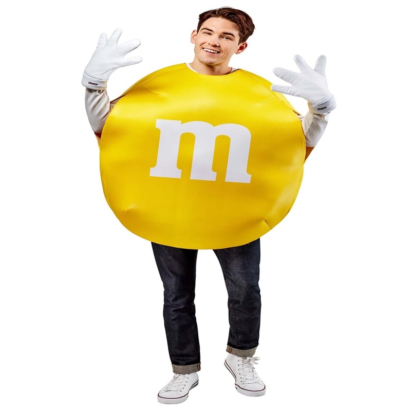 Yellow M&M Costume for Adults One Size